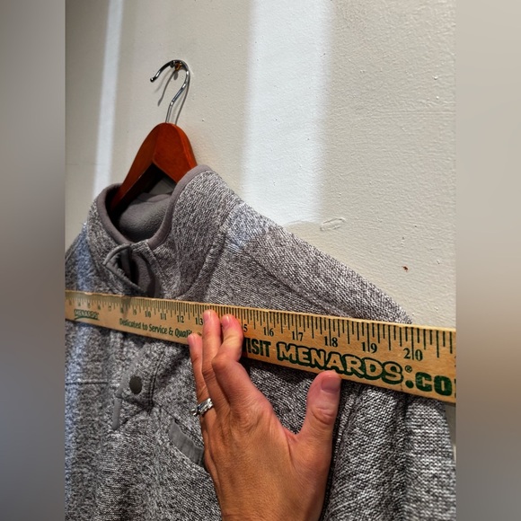 Eddie Bauer Men's Heather Gray Zip-Up Sweater large winter fall neutral basic - Picture 10 of 14